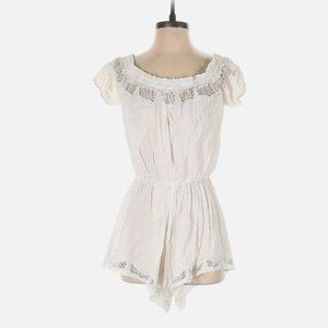 LF Millau White Lace Romper (Size Small)
